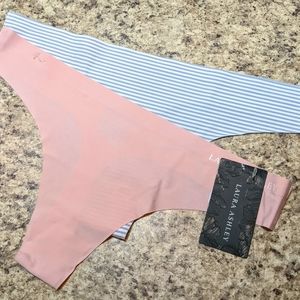 NWT Laura Ashley 2-pack  Women's Thongs size large